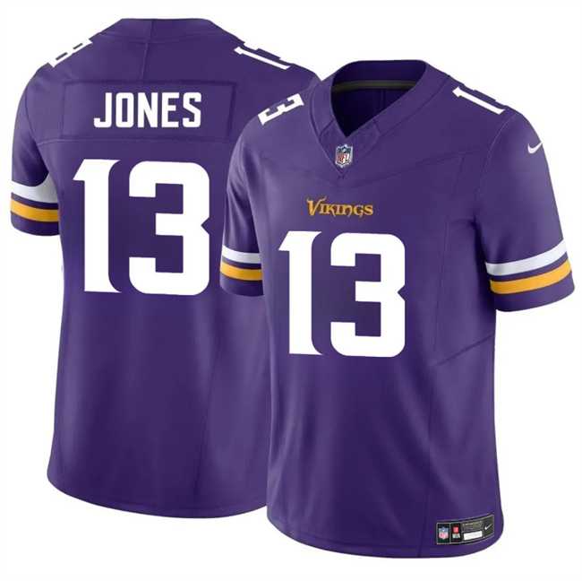 Mens Minnesota Vikings #13 Daniel Jones Purple 2024 F.U.S.E. Vapor Untouchable Limited Stitched Jersey